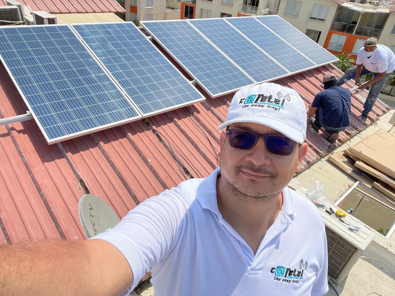 Instalación solar CAFETEL - proyecto en campo 08